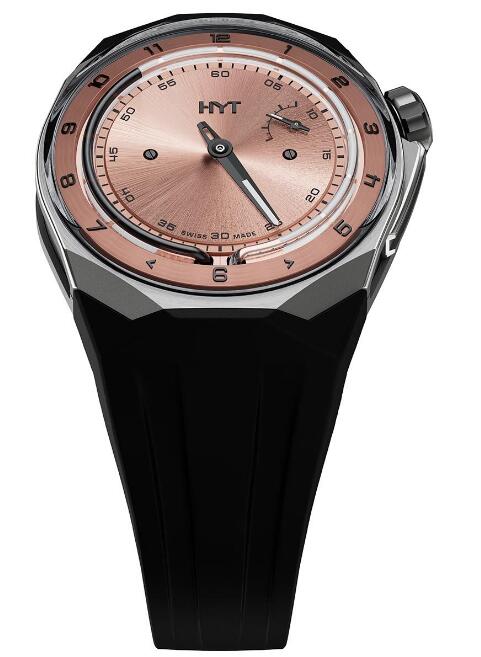 Replica HYT T1 Titanium Salmon H03207-A watch